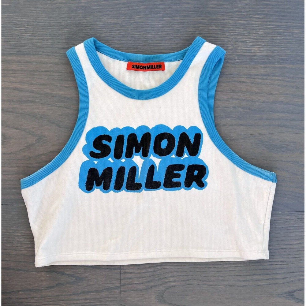 Simon Miller White and Blue Tank Top